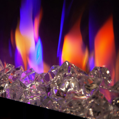 Электрокамин с широким очагом 3D Real-Flame Stockholm 42 BLM-P998/BLM-P918 с очагом Saphir 42 фото #14