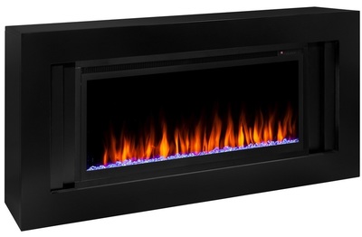 Электрокамин с широким очагом 3D Real-Flame Stockholm 42 BLM-P998/BLM-P918 с очагом Saphir 42 фото #5