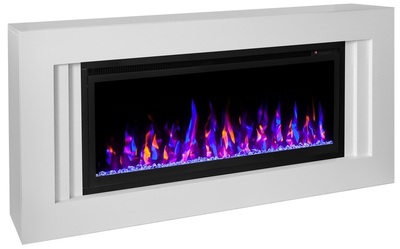 Электрокамин с широким очагом 3D Real-Flame Stockholm 42 WT-P591/WT-P511 с очагом Saphir 42 фото #5
