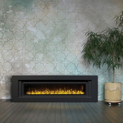 Линейный электрокамин Real-Flame Stockholm 60 BLM-P998/BLM-P918 с очагом Manhattan 1560 фото #5