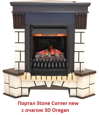 Угловой классический портал Real-Flame Stone Corner new STD/EUG AO (DN) фото #6