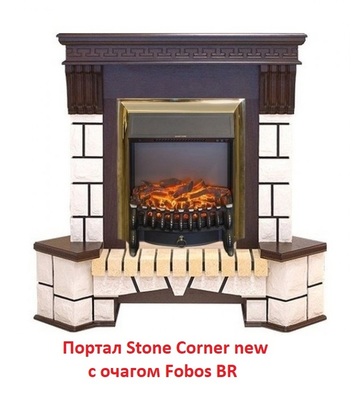 Угловой классический портал Real-Flame Stone Corner new STD/EUG AO (DN) фото #4