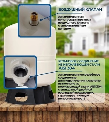Гидроаккумулятор Renseier RAV-60LV фото #7