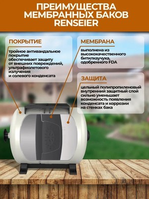 Гидроаккумуляторы Renseier RAV-80LH фото #4