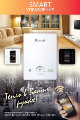 Настенный газовый котел Rinnai BR-UE30+WIFI фото #4