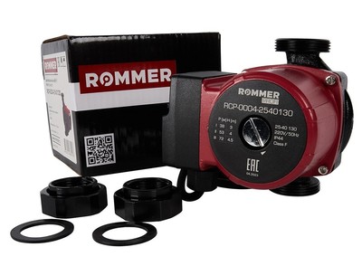 Насос для отопления Rommer Profi 25/40-130 фото #3