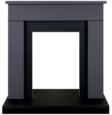 Электрокамин с классическим очагом 2D Royal Flame BERGEN серый графит с очагом Majestic FX M Black/Brass фото #3