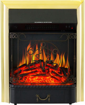 Электрокамин с классическим очагом 2D Royal Flame Bradford (Серый графит) с очагом Majestic FX Brass фото #4