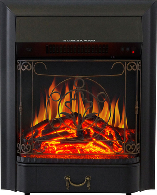 Электрокамин с классическим очагом 2D Royal Flame Bradford (Серый графит) с очагом Majestic FX Brass фото #5