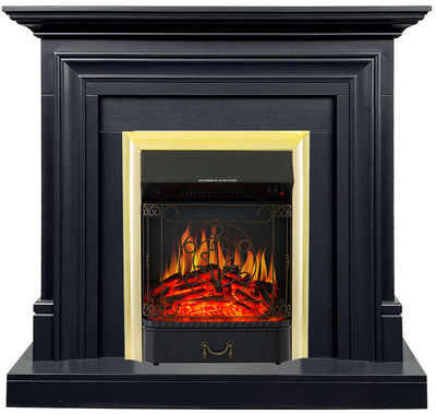 Электрокамин с классическим очагом 2D Royal Flame Bradford (Серый графит) с очагом Majestic FX Brass