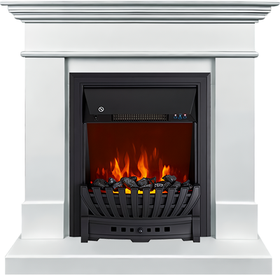Электрокамин с классическим очагом 2D Royal Flame California STD SFT с очагом Aspen Black (белый)