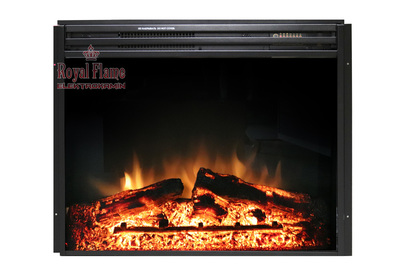 Электрокамин с широким очагом 2D Royal Flame Cambridge Umbra Grey камень бежевый с очагом Jupiter FX New (тёмный дуб) фото #3