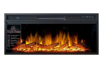 Линейный электрокамин Royal Flame Chelsea (белый) с очагом Vision 42 LOG LED фото #2