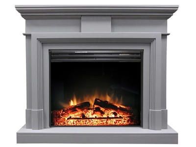 Электрокамин с широким очагом 2D Royal Flame Coventry Gray с очагом Jupiter FX New