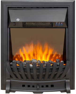 Электрокамин с классическим очагом 2D Royal Flame Dublin арочный сланец крем слоновая кость с очагом Aspen Black фото #3