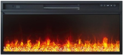 Линейный электрокамин Royal Flame LINE 42 SFT Stone Touch cерый мрамор с очагом Vision 42 LED фото #3