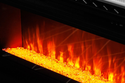Линейный электрокамин Royal Flame Line 60 SFT Stone Touch cерый мрамор с очагом Vision 60 LED фото #4