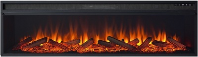 Линейный электрокамин Royal Flame Line 60 SFT Stone Touch cерый мрамор с очагом Vision 60 LOG LED фото #3