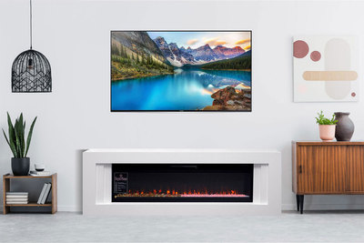 Линейный электрокамин Royal Flame Line с очагом Vision 42 LOG LED фото #5