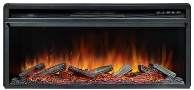 Линейный электрокамин Royal Flame Monaco 42 (белый) с очагом Vision 42 LOG LED фото #3