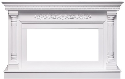Линейный электрокамин Royal Flame Sicilia (белый) с очагом Vision 42 LED фото #3