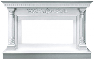 Линейный электрокамин Royal Flame Sicilia (белый) с очагом Vision 42 LOG LED фото #2