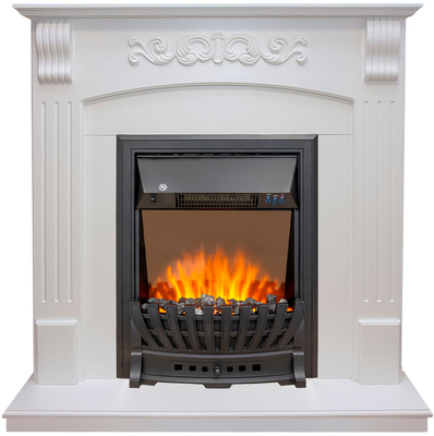 Электрокамин с классическим очагом 2D Royal Flame Sorrento с очагом Aspen Black/Brass