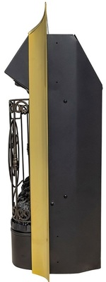 Электрокамин с классическим очагом 2D Royal Flame Sorrento с очагом Majestic FX Brass фото #12