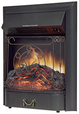 Электрокамин с классическим очагом 2D Royal Flame Sorrento с очагом Majestic FX Brass фото #5