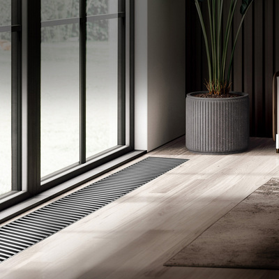 Внутрипольный конвектор длиной 2,1 м - 3 м Royal Thermo ATRIUM TURBO-150/250/2600 фото #4