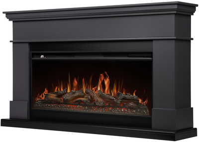 Электрокамин с широким очагом 2D Royal Thermo Aurora RTFP/P-AR40LS, портал California 40, графит