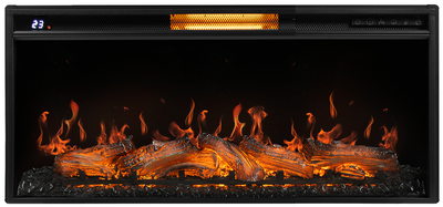 Электрокамин с широким очагом 2D Royal Thermo Aurora RTFP/P-AR40LS, портал Siena 40, сл. кость с зол. пати фото #4