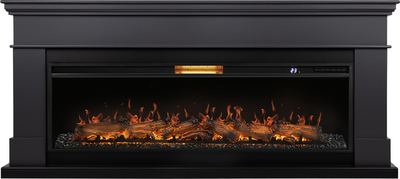 Линейный электрокамин Royal Thermo Aurora RTFP/P-AR60LS, портал California 60 G, графит
