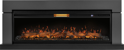 Линейный электрокамин Royal Thermo Aurora RTFP/P-AR60LS, портал Lindos 60 G, графит