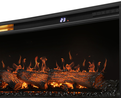 Линейный электрокамин Royal Thermo Aurora RTFP/P-AR60LS с порталом Firelight Moderno 60, графит фото #9