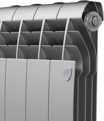 Биметаллический радиатор Royal Thermo BiLiner 500 Silver Satin VR80 - 10 секц. фото #2