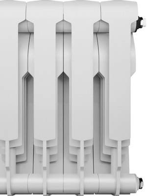 Биметаллический радиатор Royal Thermo Biliner 350 VD 12 секц. Bianco Traffico фото #3