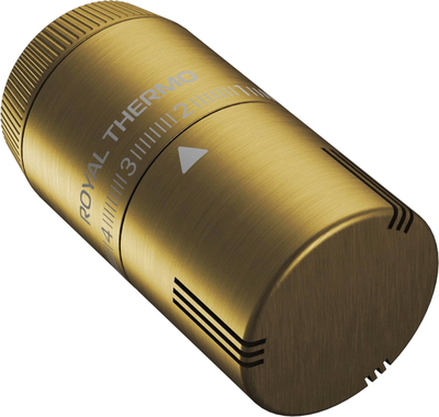 Термоголовка жидкостная Royal Thermo Design Pro М30х1,5 (золото)