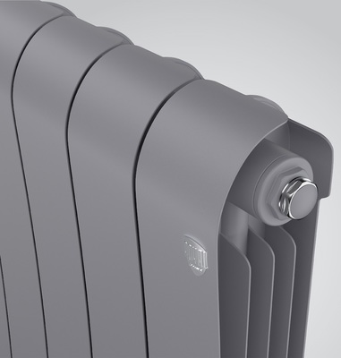 Биметаллический радиатор Royal Thermo Infinity 300 Silver Satin - 6 секц. фото #2