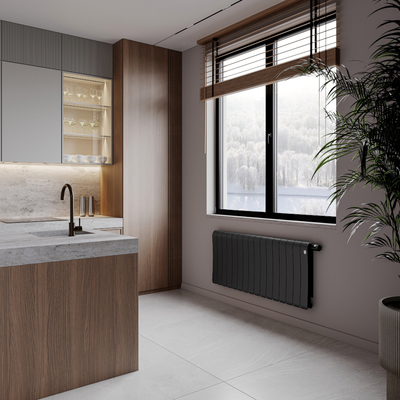 Биметаллический радиатор Royal Thermo Infinity 300 Noir Sable VR80 - 10 секц. фото #5