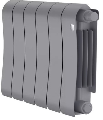 Биметаллический радиатор Royal Thermo Infinity 300 Silver Satin VR80 - 6 секц.