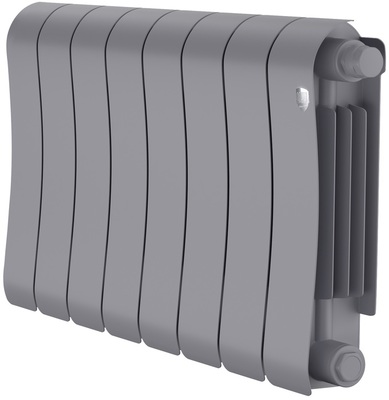 Биметаллический радиатор Royal Thermo Infinity 300 Silver Satin VR80 - 8 секц.