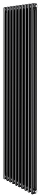 Стальной трубчатый радиатор 2-колончатый Royal Thermo Insignia C2180 - 10 секц. RAL9005m, боковое 1/2