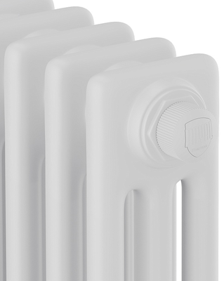 Стальной трубчатый радиатор 3-колончатый Royal Thermo Insignia VC3050 - 22 секц. RAL9016, нижнее 1/2 фото #3