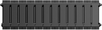Биметаллический радиатор Royal Thermo PianoForte 200 /Noir Sable - 12 секц. фото #3
