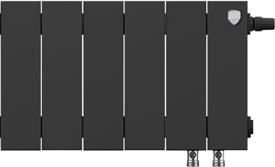 Биметаллический радиатор Royal Thermo PianoForte 200 /Noir Sable - 14 секц. VDR фото #2