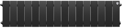 Биметаллический радиатор Royal Thermo PianoForte 200 /Noir Sable - 16 секц. фото #2