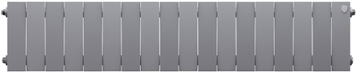 Биметаллический радиатор Royal Thermo PianoForte 200 /Silver Satin - 18 секц. фото #2