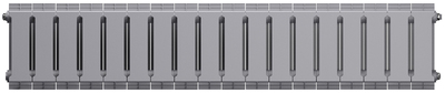 Биметаллический радиатор Royal Thermo PianoForte 200 /Silver Satin - 18 секц. фото #3
