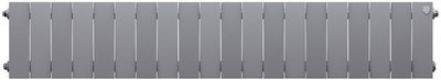 Биметаллический радиатор Royal Thermo PianoForte 200 /Silver Satin - 20 секц. фото #2